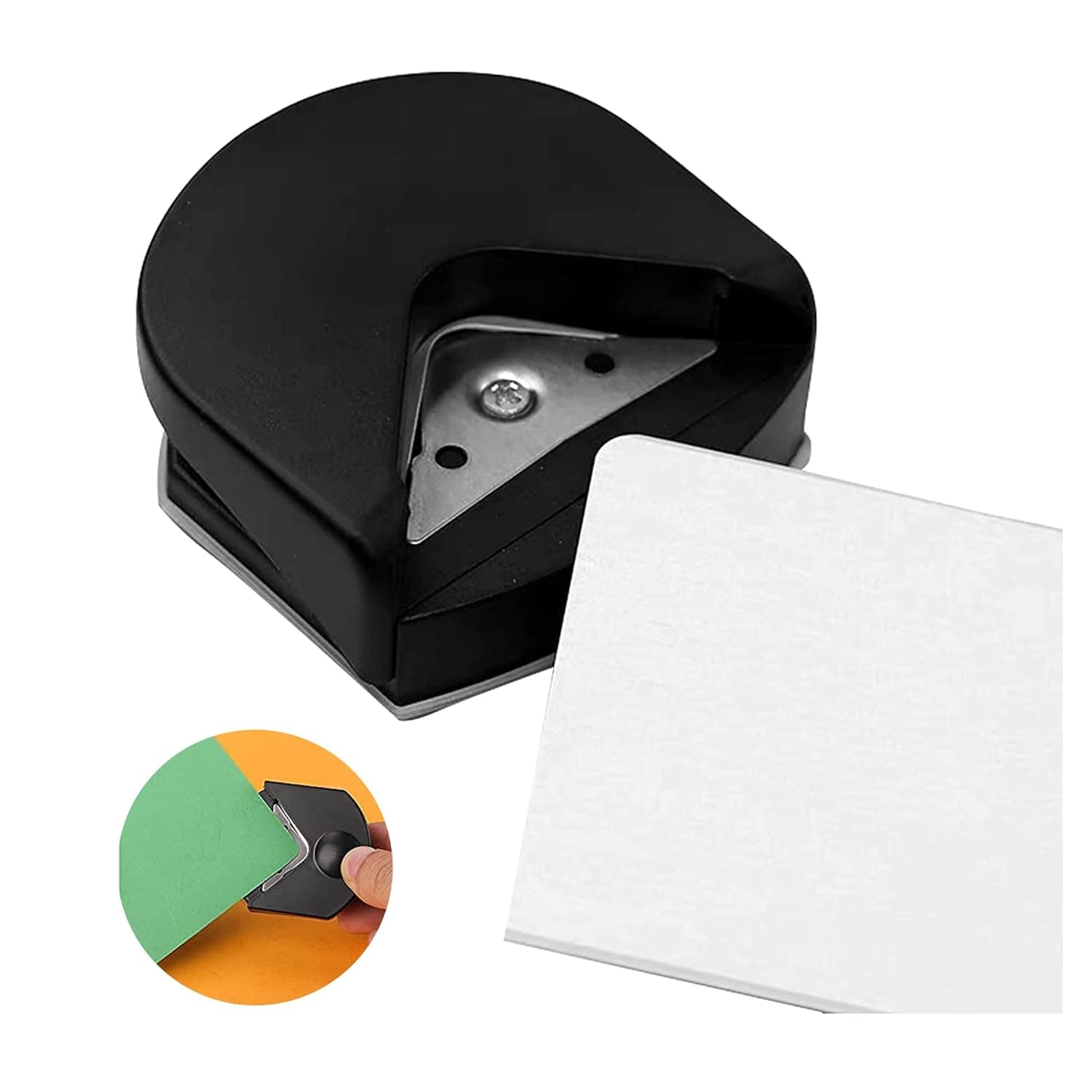 laeeyin Mini Perforatrice d'Angle Portable - Pour Travaux Manuels en Papier, Coupe-Coins, Découpeuse de Rayon - Perforatrice de Papier - Outil de Scrapbooking pour Cartes Photo