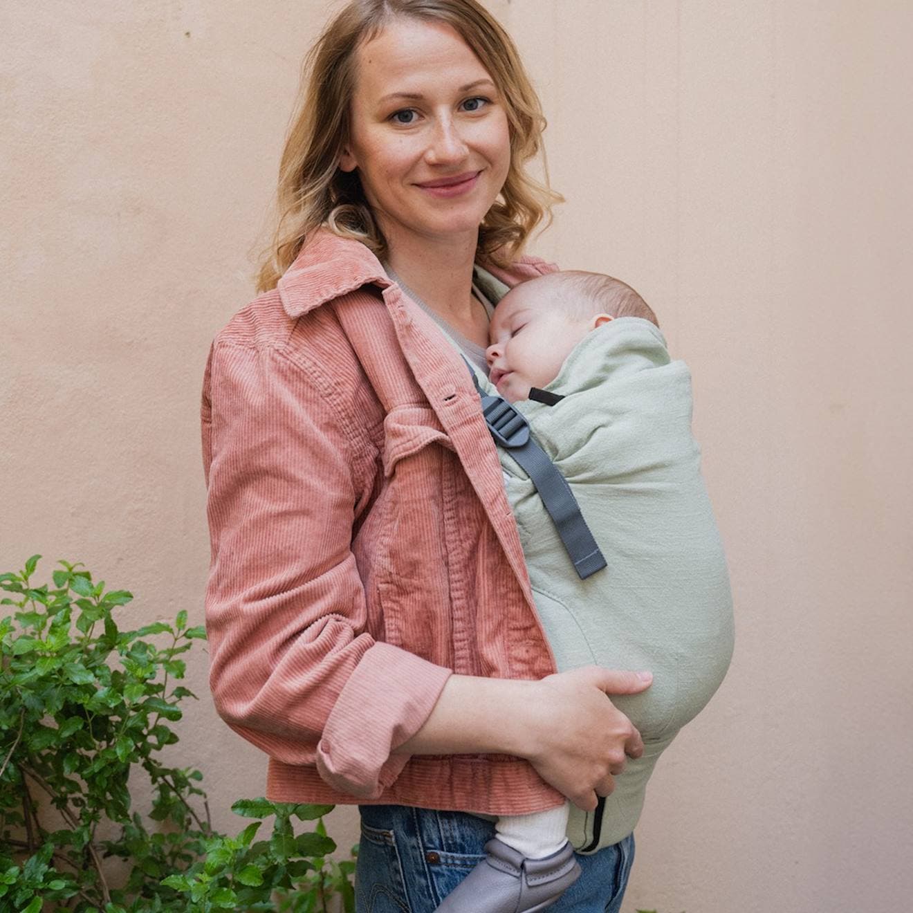 Porte Bébé Boba X En Lin Willow Vert Clair